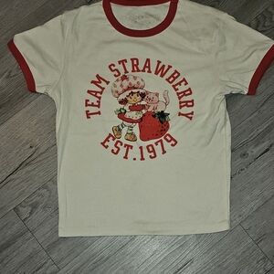 Team Strawberry Women's Crop Top - Cream and Red